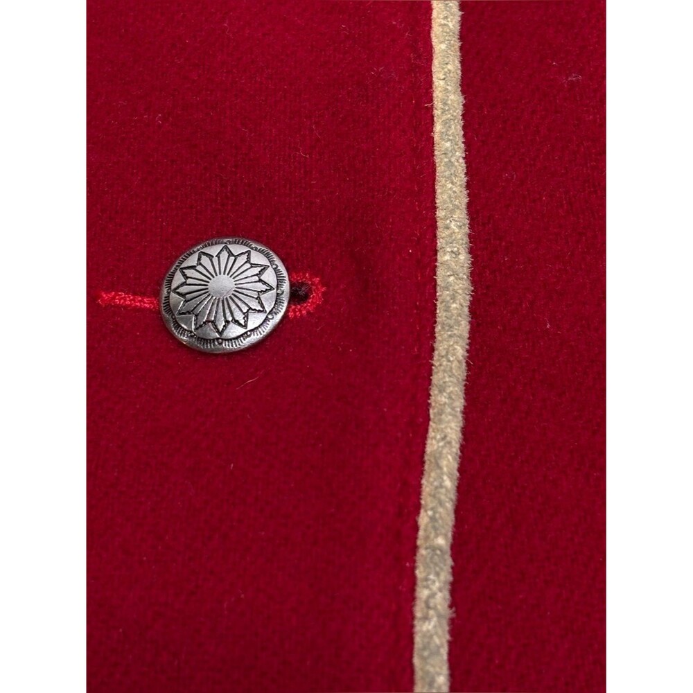 VINTAGE Phoenix USA Frontier Western Leather Fringe Ranch Marching Band Coat M - Picture 11 of 14